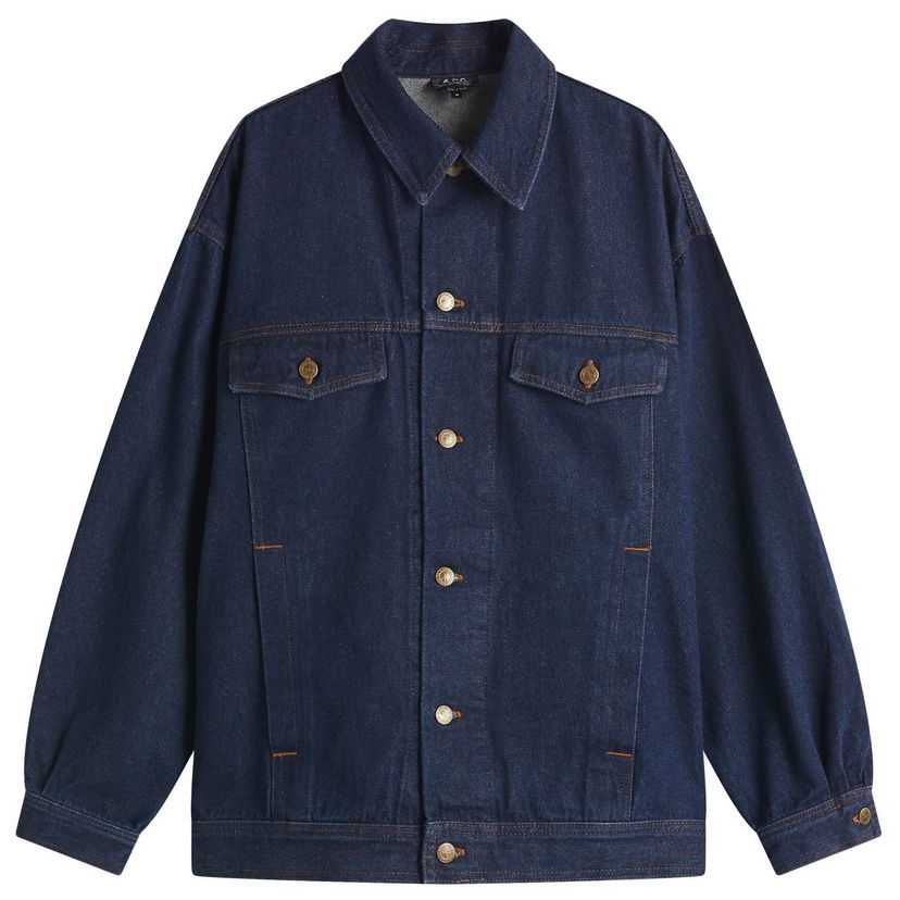 Jakke A.P.C. A.P.C. Elvis Denim Jacket Blå | COHJI-H02913-IAL