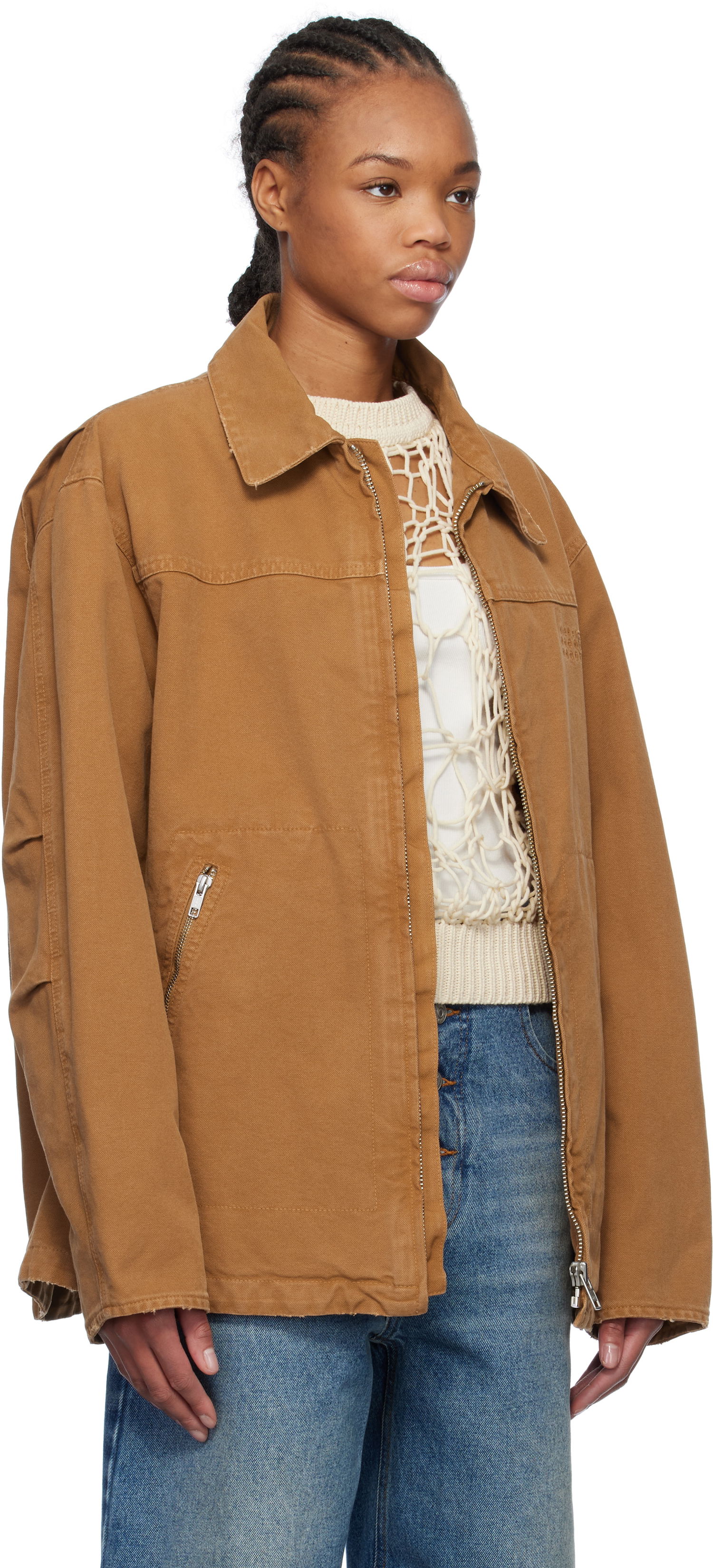 Jakke Maison Margiela MM6 Maison Margiela Canvas Jacket Brun | SH0AM0048 M35249, 1