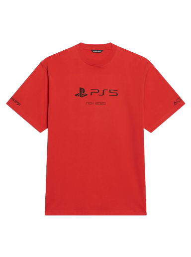 T-shirt Balenciaga PlayStation x Boxy T-shirt Rød | 651795TKVF36552