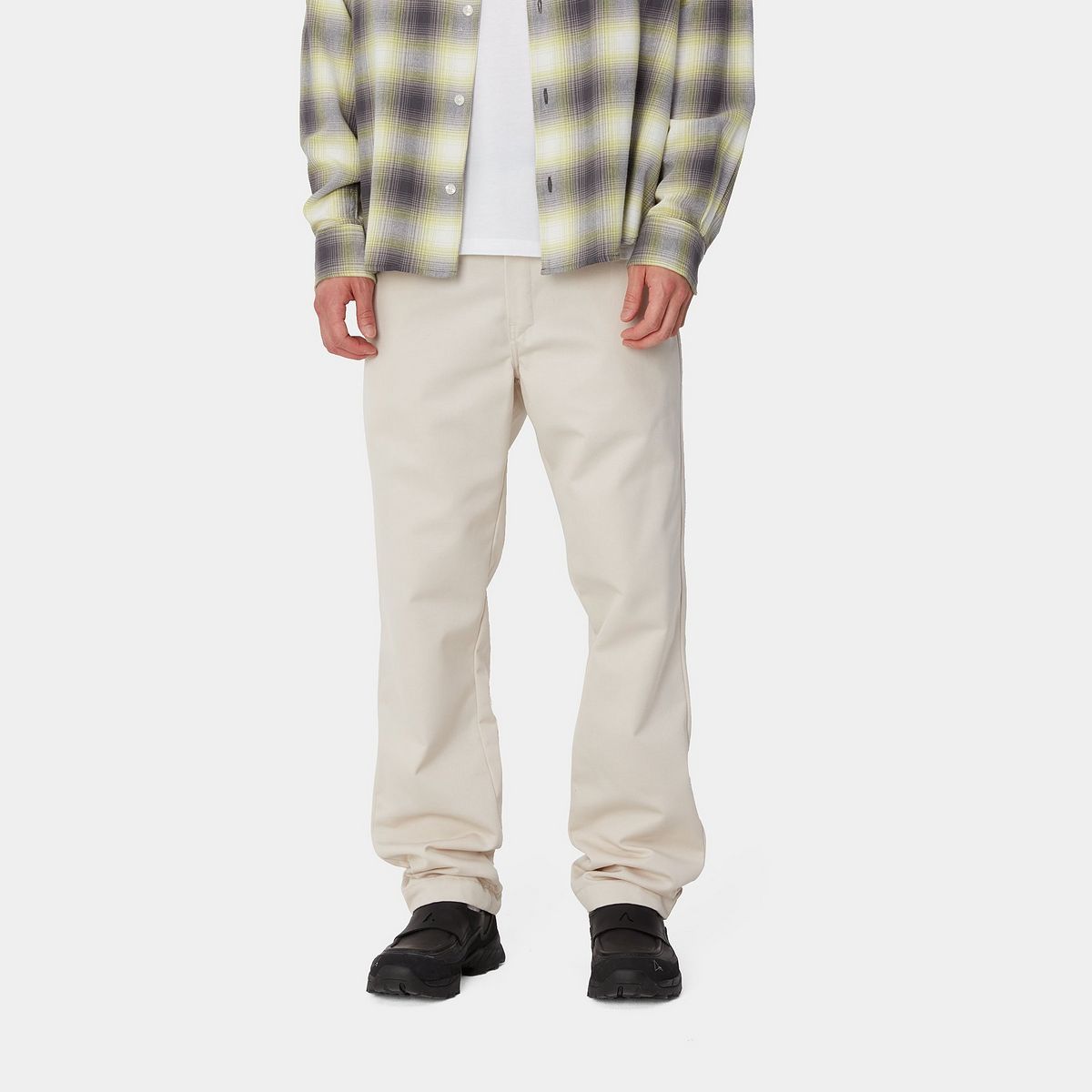 Bukser Carhartt WIP Relaxed Fit Cotton Twill Pants Beige | I034233_99, 0