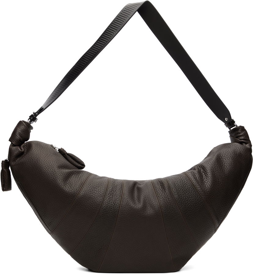 Skuldertaske LEMAIRE Rail Belt Large Croissant Bag Brun | BG0172 LL0137