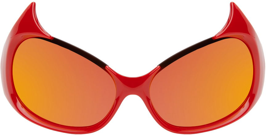 Solbriller Balenciaga Red Gotham Cat Orange | BB0284S-004, 0