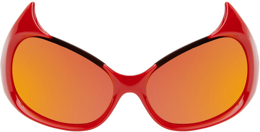 Solbriller Balenciaga Red Gotham Cat Orange | BB0284S-004