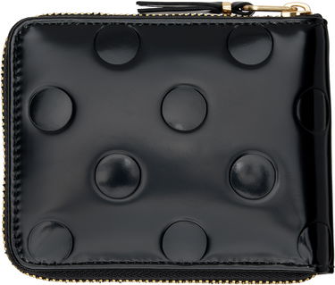 Tegnebog Comme des Garçons Dots Embossed Leather Zip Wallet Sort | SA7100NE, 1