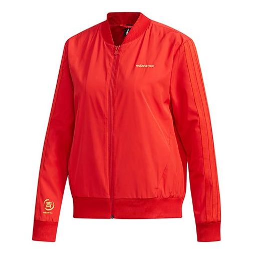 Bomberjakke adidas Originals Neo Casual Sports Jacket Rød | DZ7606, 0