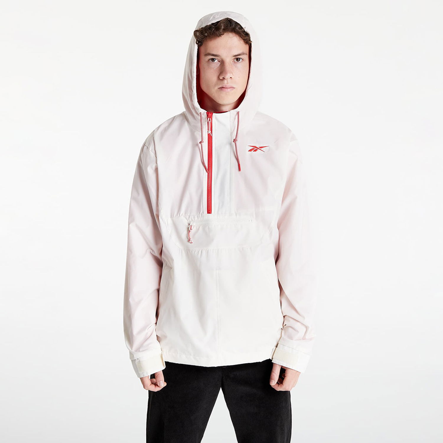 Jakke Reebok Vector Fleece Anorak Hvid | HH8369, 0