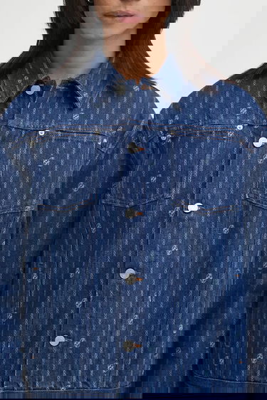 Jakke Drôle de Monsieur Drôle de Monsieur La veste Denim Monogramme Jacket Blå | I.JT182.CO238, 3
