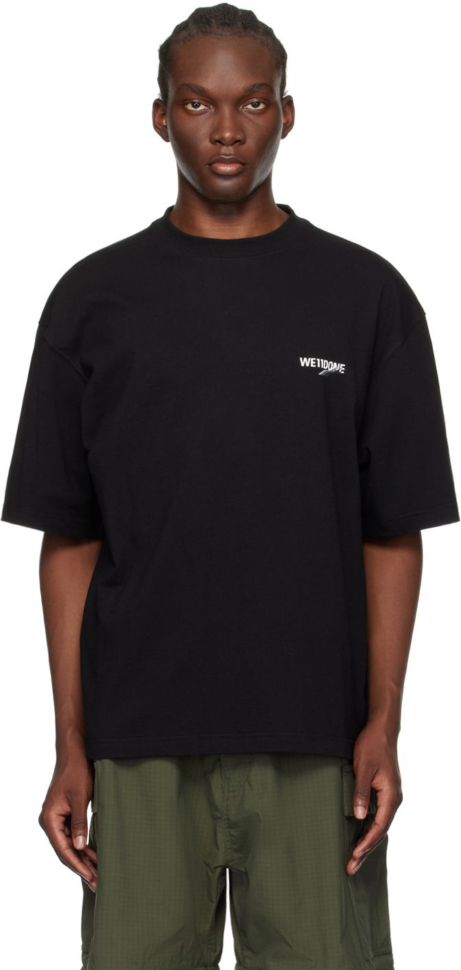 T-shirt We11done Wave T-Shirt Sort | WD-TT1-23-992-U-BK