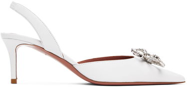 Smykker Amina Muaddi Amina Muaddi Rosie Sling 60 Heels Hvid | ROSIE SLING 60 ST NAPPA, 0
