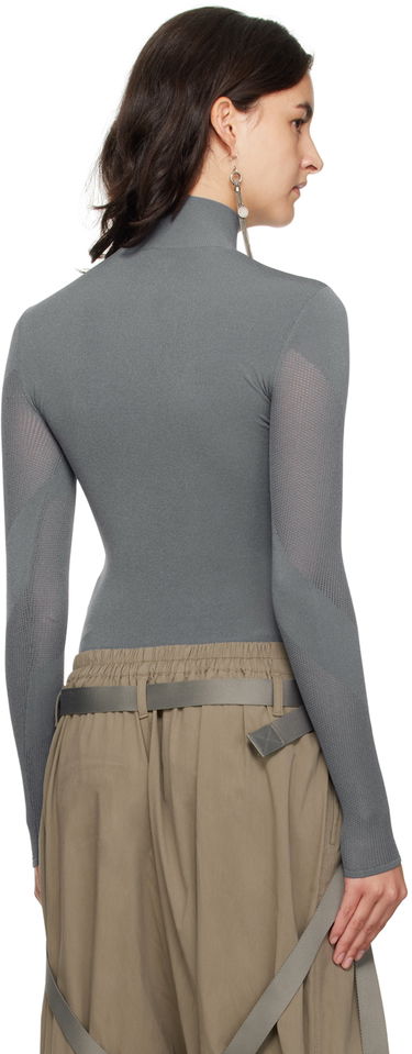 Krop Dion Lee Dion Lee Helix Mock Neck Top Grå | C7229F23, 2