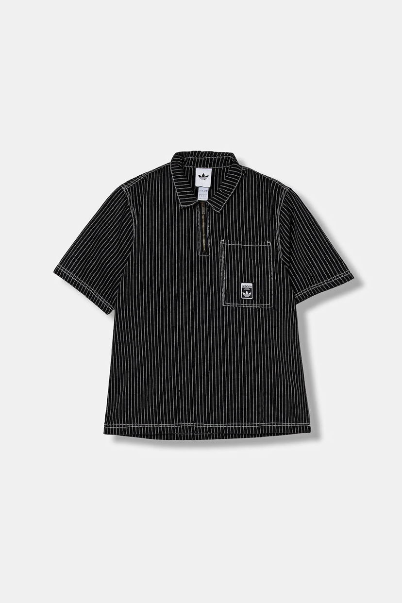 Polo skjorte adidas Originals adidas Originals Graphic Lo Sh Polo Shirt Sort | JW0171