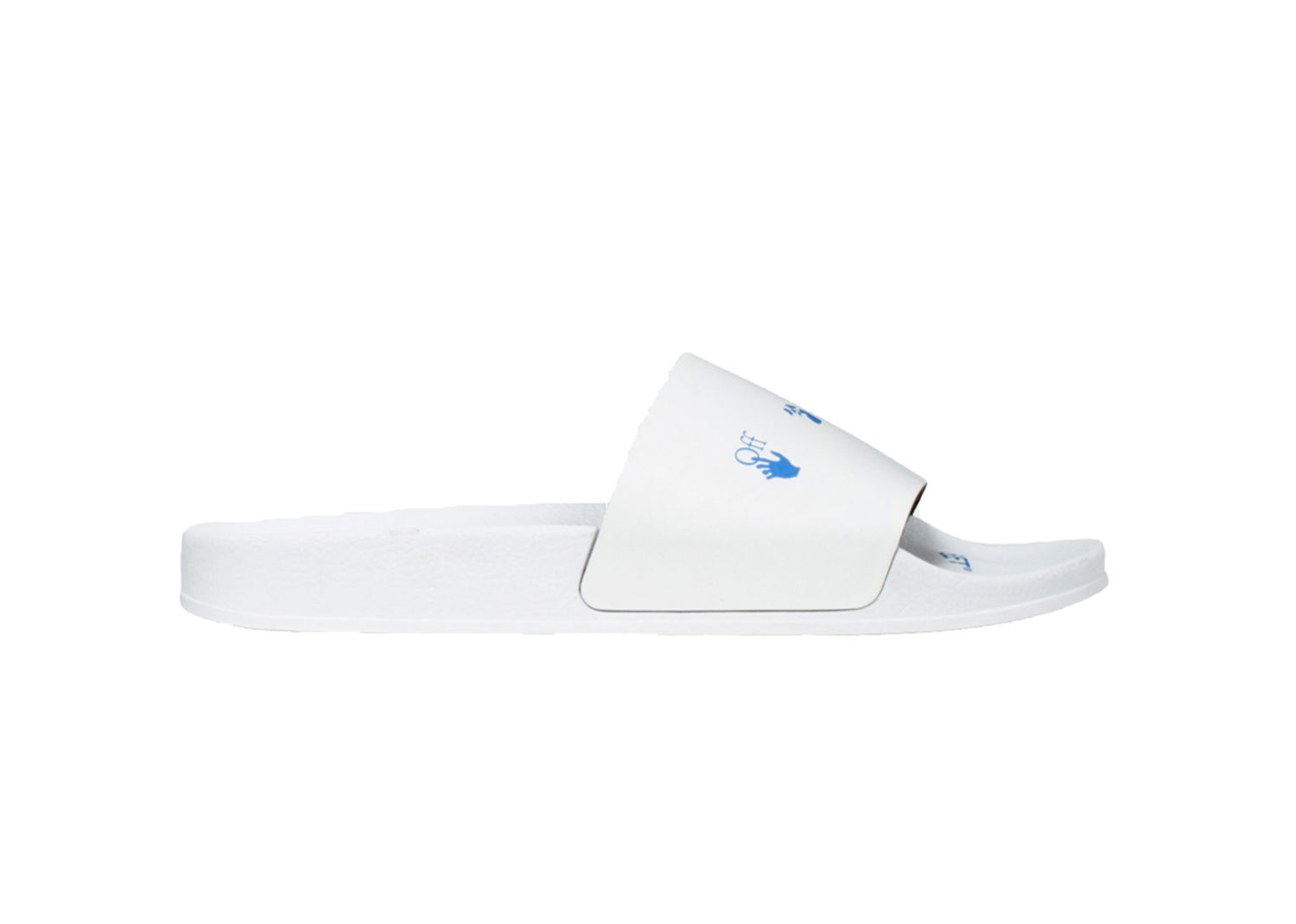 Sneakers og sko Off-White Logo Sliders White "Blue" Blå | OMIA088E20FAB0020145, 0