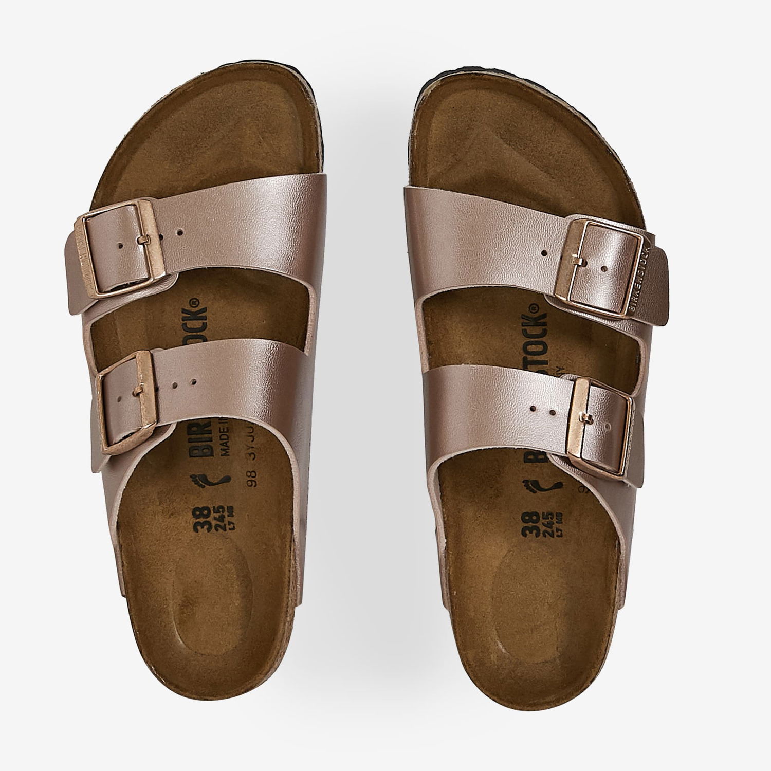 Sneakers og sko Birkenstock Arizona Copper Rose Gold Metalisk | 1023960, 1