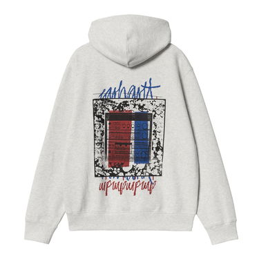 Sweatshirt Carhartt WIP Hooded Sweatshirt Stereo Grå | I033624_9, 3