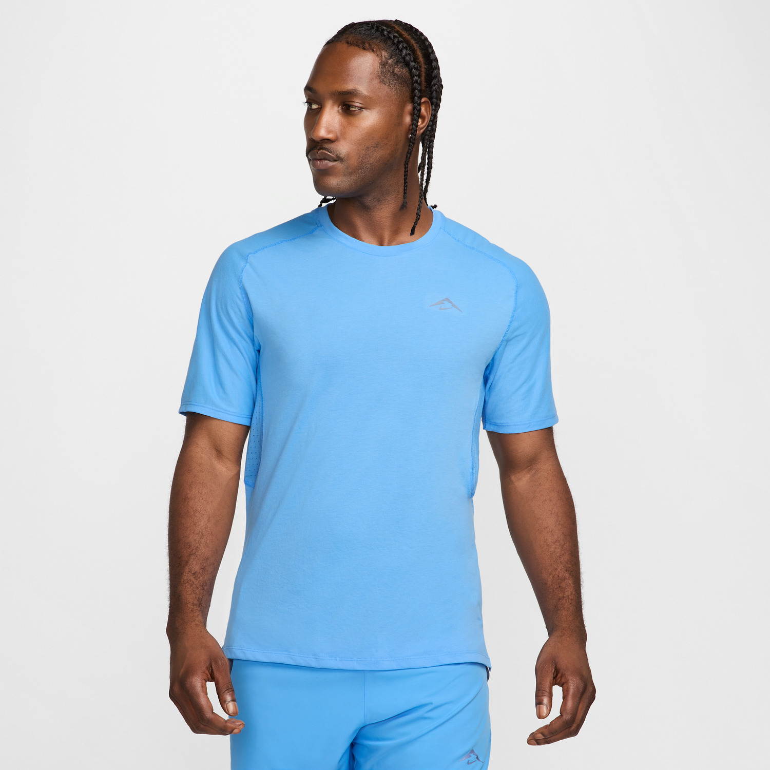 T-shirt Nike Nike Solar Chase Dri-FIT Short Sleeve Running T-Shirt Blå | HJ3580-412, 0