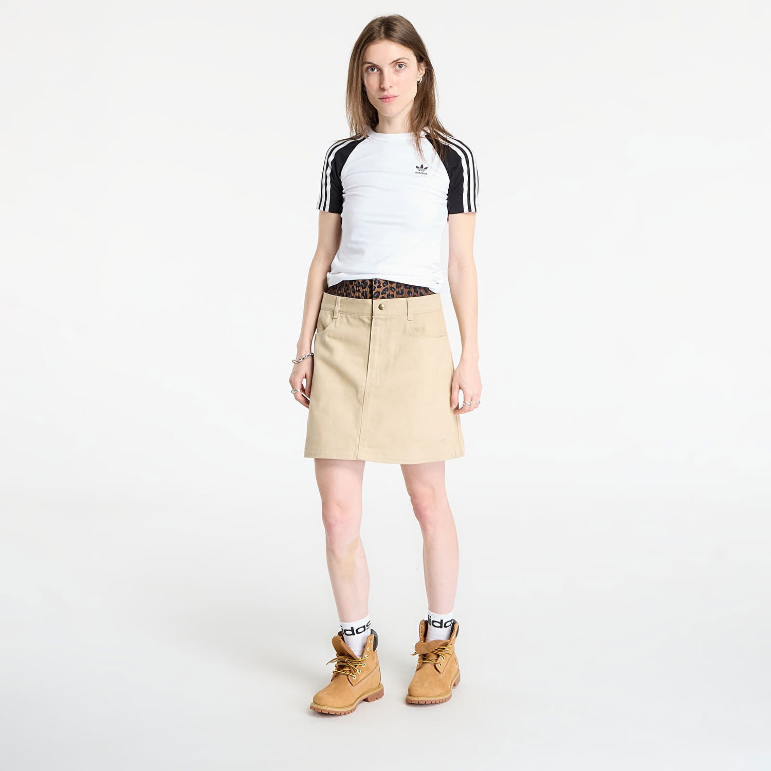 Nederdel adidas Performance Firebird Utility Mini Skirt Beige | JX8761, 1