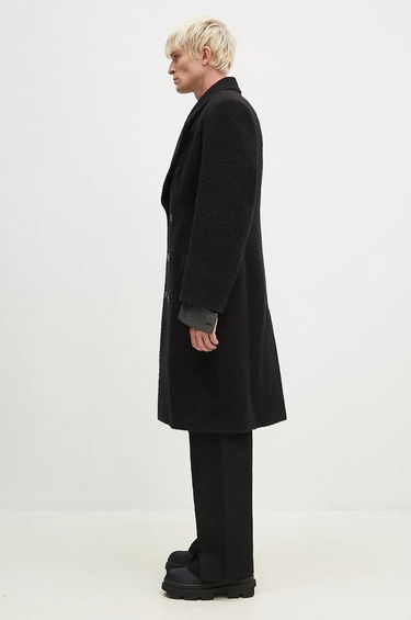 Frakker Martine Rose Double Breasted Shirt Overcoat Sort | 325WT07001, 1