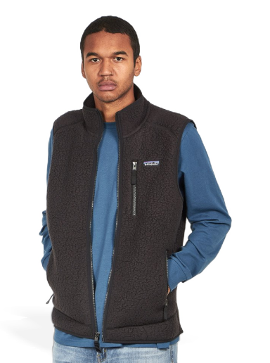 Vest Patagonia Retro Pile Vest Sort | 22821-BLK
