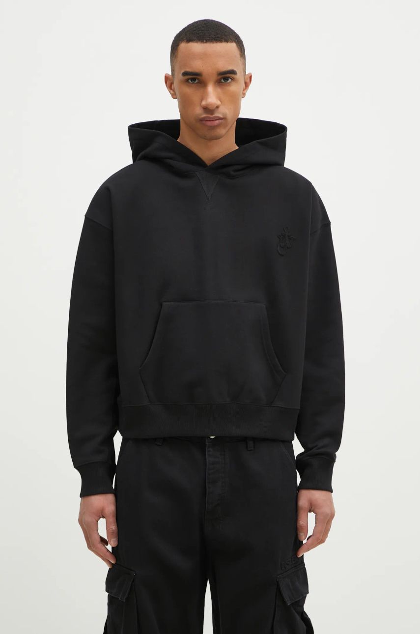 Sweatshirt JW Anderson JW Anderson Anchor Logo Hoodie Sort | JW0183.PG1631.999, 0