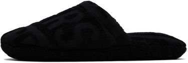 Sneakers og sko Versace Allover Towel Slippers Sort | ZSLB00009_1A07545, 2