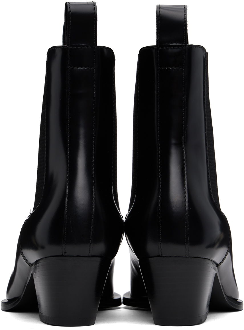 Sneakers og sko TOTEME The City Leather Chelsea Boots Sort | 233-8025-825, 1