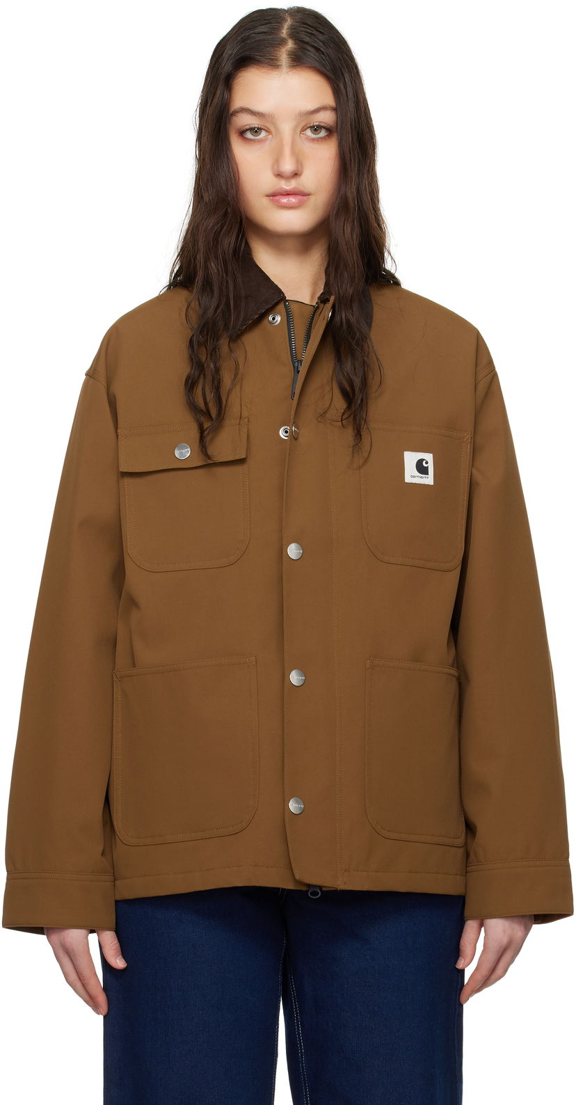 Jakke Carhartt WIP Carhartt WIP Clapton Jacket Brun | I034425 00SXX