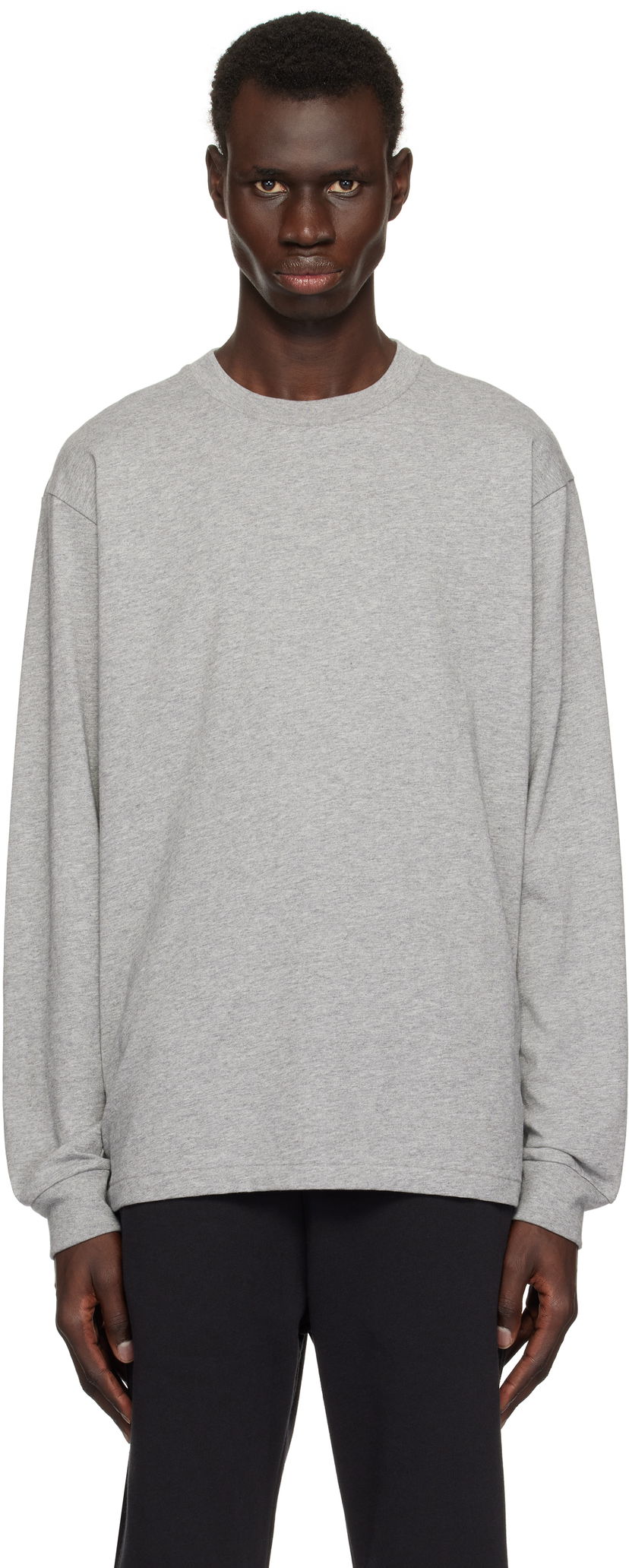 T-shirt John Elliott John Elliott University Long Sleeve T-Shirt Grå | A189A42541A