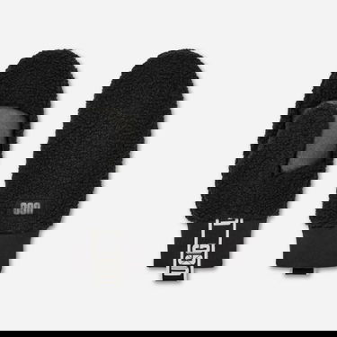 Handsker UGG Logo Tape Fleece Mittens Sort | 101099-BLK, 1