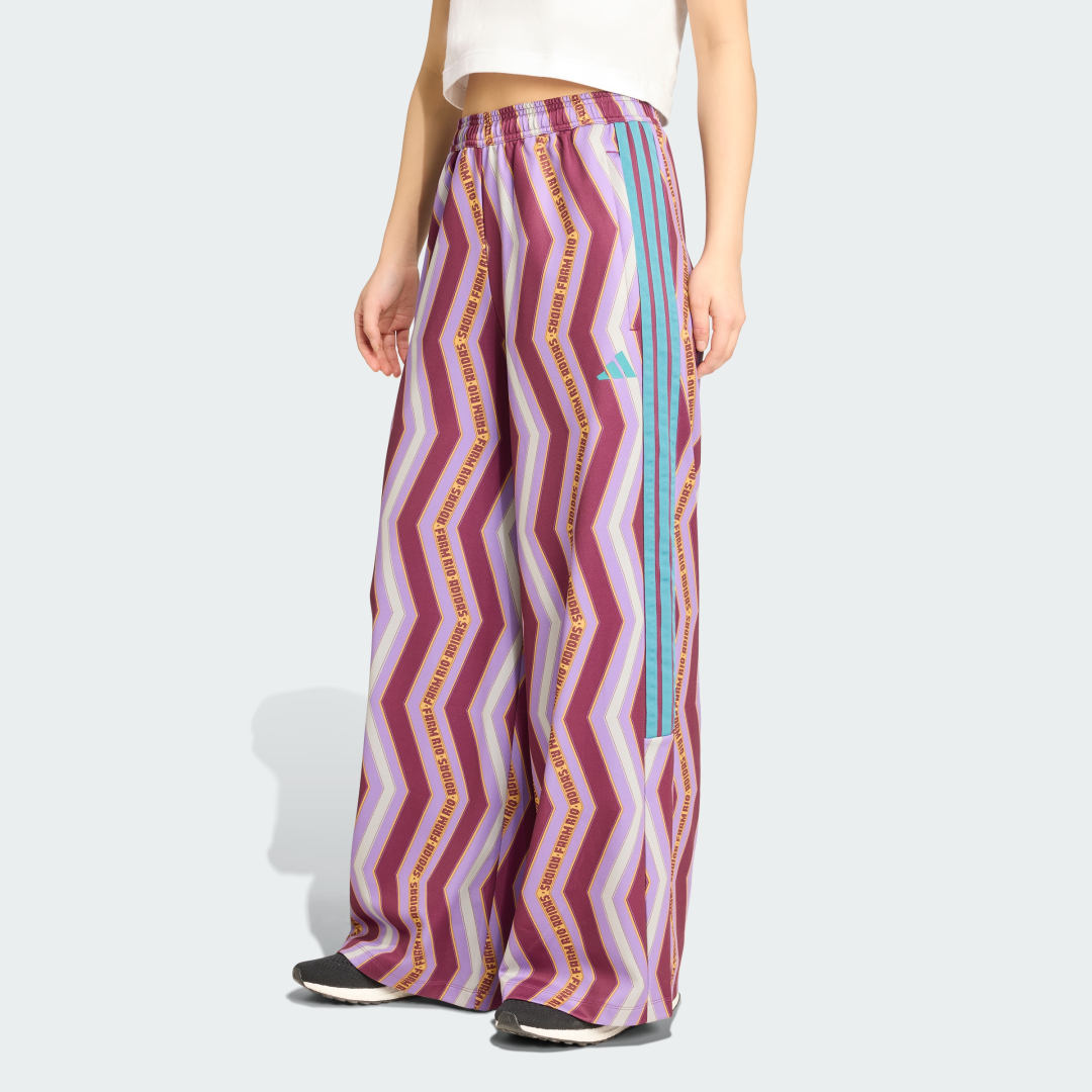 Bukser adidas Performance adidas x FARM Tiro Wide Leg Pants Lilla | JL8616, 0