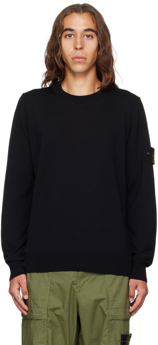 Sweater Stone Island Wool Sweater Sort | 7715510C4, 0