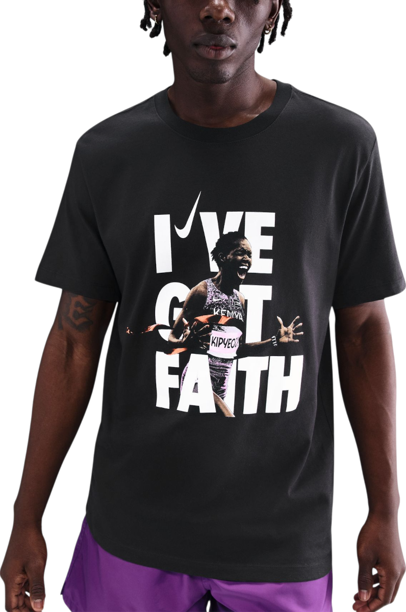 T-shirt Nike Nike Kipyegon "I've Got Faith" T-Shirt Sort | ir1429-010