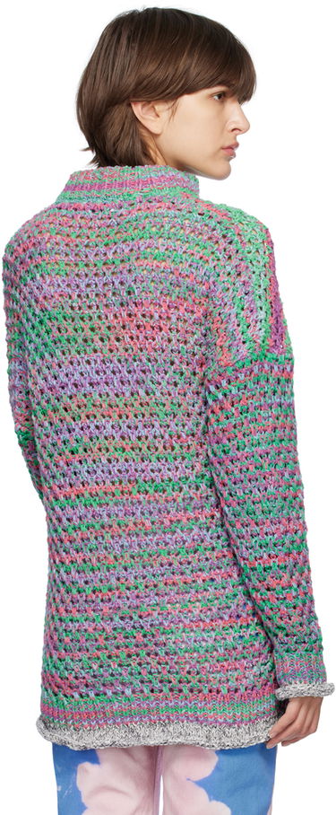 Sweater The Attico The Attico Open Knit Crewneck Sweater Flerfarvet | 232WCK79 KC062, 2