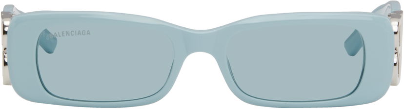 Solbriller Balenciaga Balenciaga Dynasty Rectangle Sunglasses Blå | BB0096S-025