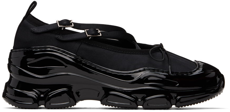 Tøj Simone Rocha Simone Rocha Classic Buckle Tracker Ballerinas Sort | HT19-M 0755, 0