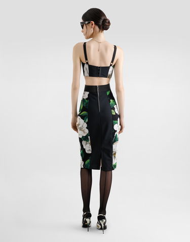 Bh Dolce & Gabbana Dolce & Gabbana Gardenia Print Bralette Top Sort | F7T18TFSSK2HN5JB, 2