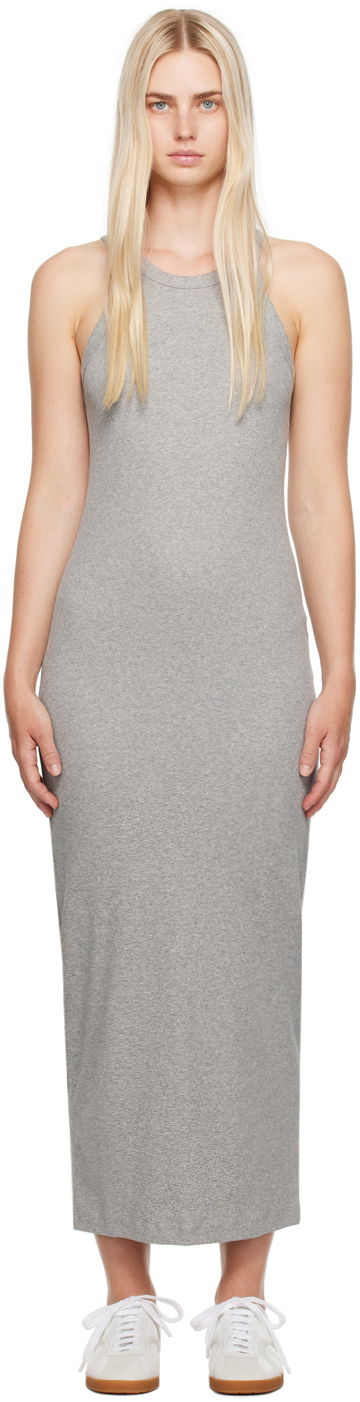 Kjole TOTEME Women's Curved Maxi Dress Grå | 243-WRD3766-FB0246, 0