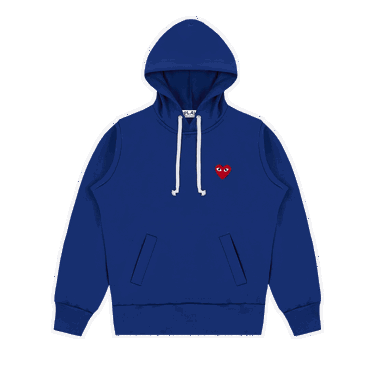 Sweatshirt Comme des Garçons PLAY Hoodie with Red Heart Blå | AZ T173 051 2, 0