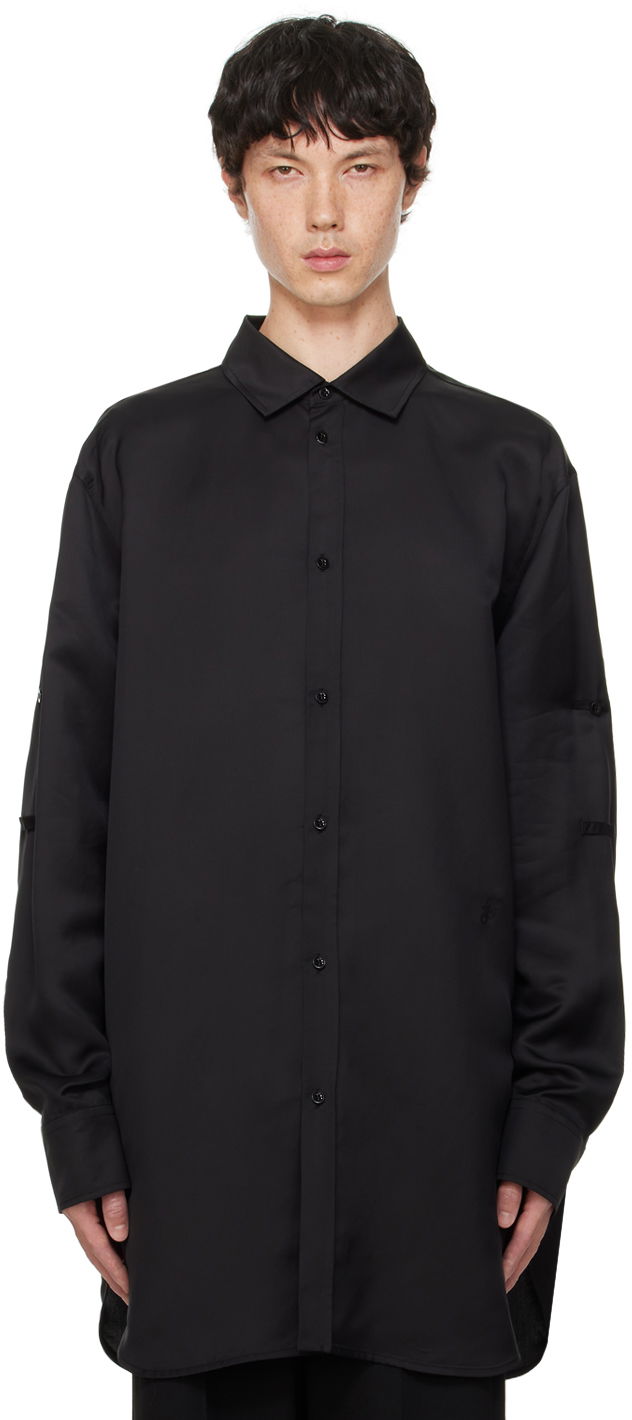 Skjorte Jil Sander P.M. Shirt Sort | J24DL0012_J65014