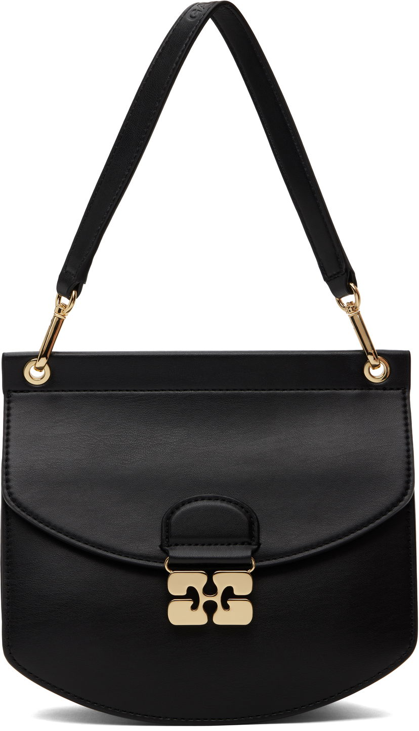 Håndtaske GANNI Ganni Small Apo-G Shoulder Bag Sort | A6449