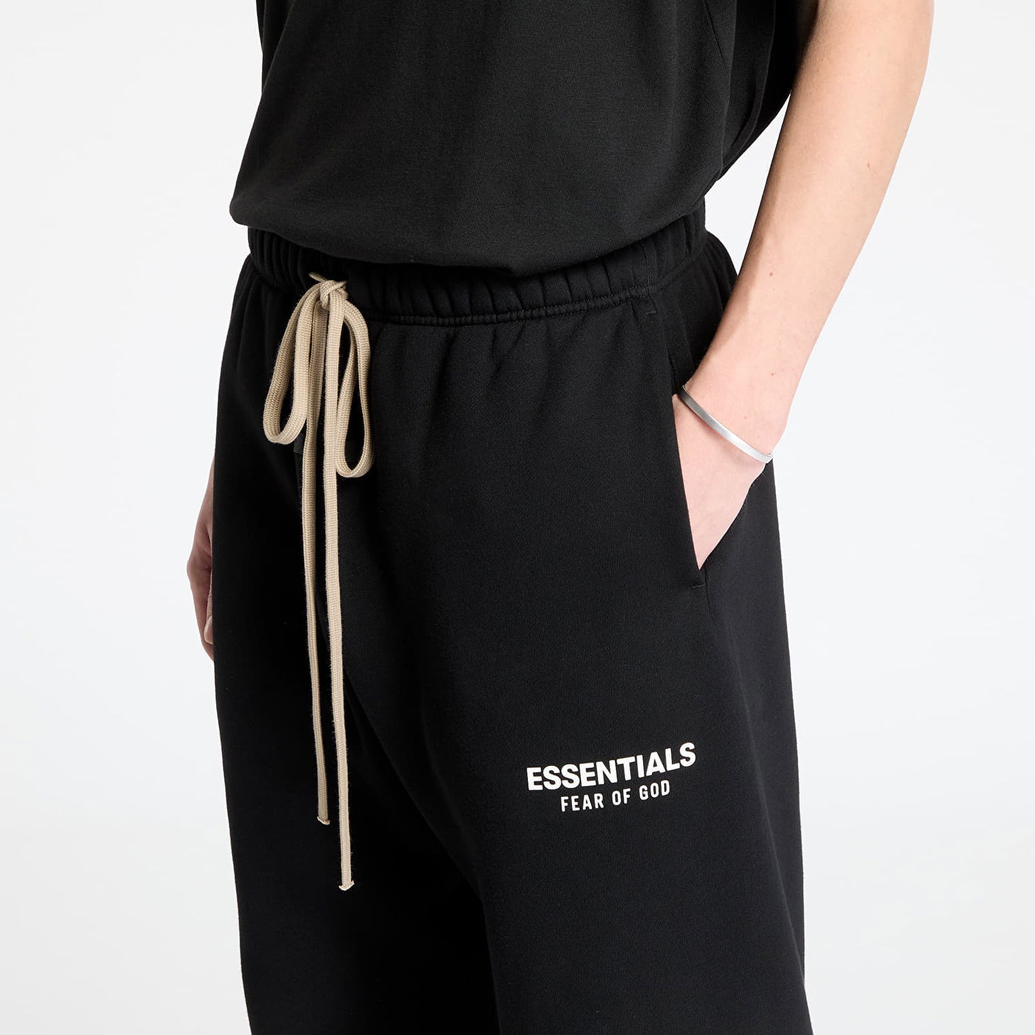Joggingbukser Fear of God Fleece Essential Sweatpants Sort | 130HO242020F-001, 1