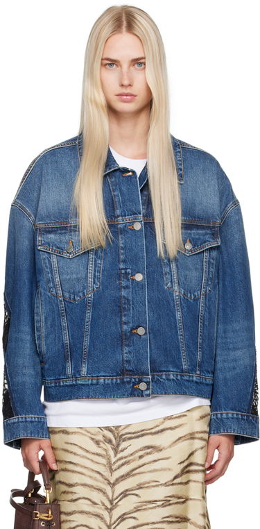 Jakke Stella McCartney Faded Denim Jacket Blå | 6D03153SPH85, 0