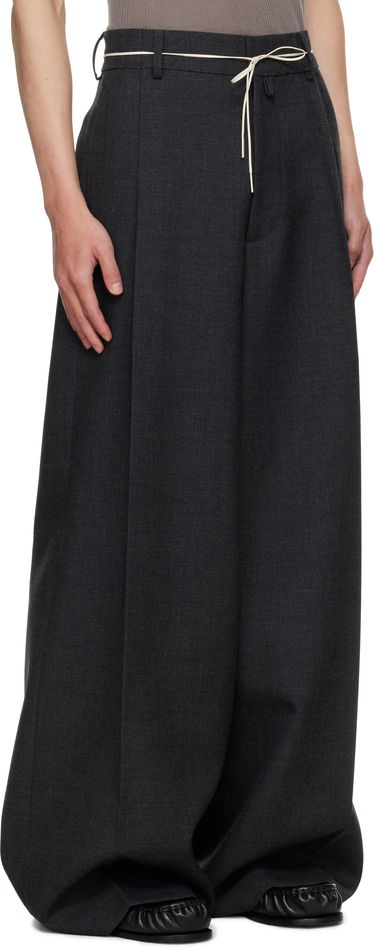 Bukser Dries Van Noten Dries Van Noten Wide Leg Pleated Trousers Grå | 252-020915-2247, 1