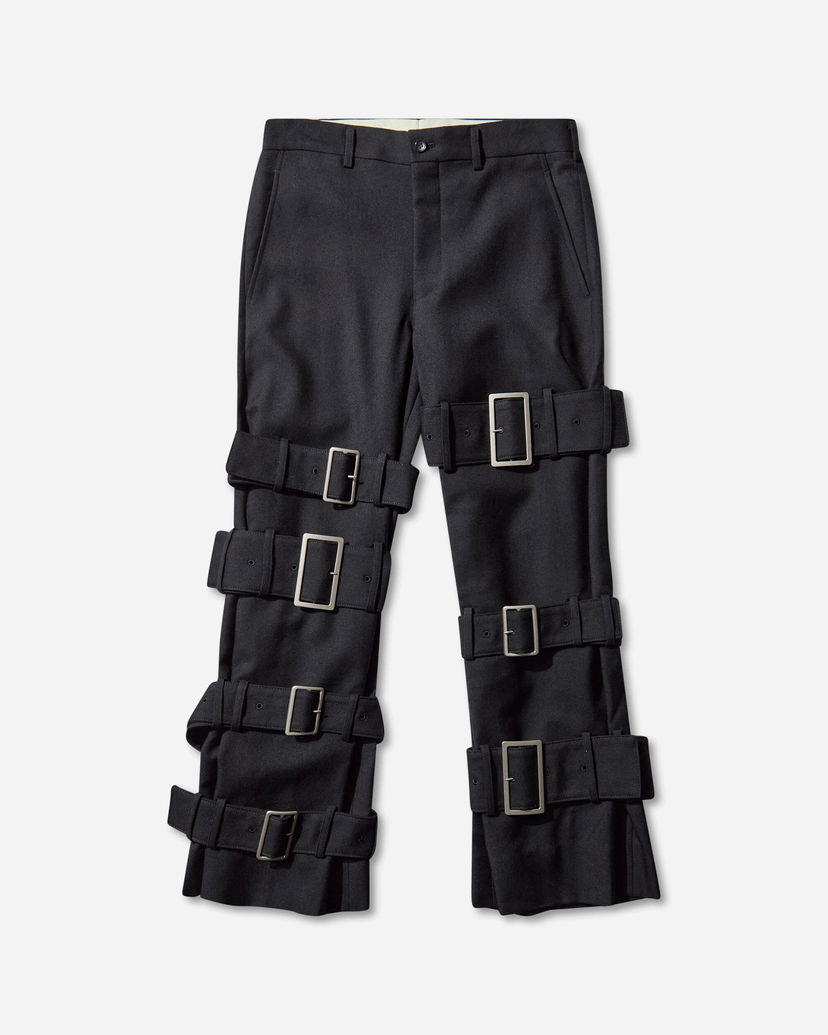 Bukser Comme des Garçons Multi-Buckle Trousers Sort | PP-P009-W25 1