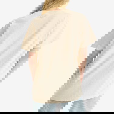 T-shirt Sporty & Rich Sporty & Rich H&W Crest T-Shirt Beige | TO043606241CR01, 3