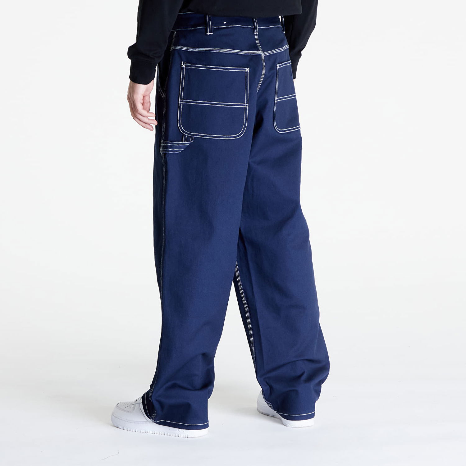 Joggingbukser Nike Life Men's Carpenter Pants Mørkeblå | FB7198-451, 1