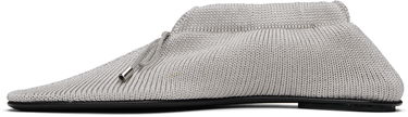 Sneakers og sko TOTEME TOTEME 'The Knitted' Ballerina Flats Grå | 242-WAS2358-YA0040, 2