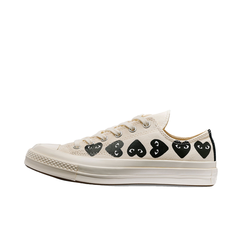 Sneakers og sko Converse Comme des Garcons x Chuck Taylor All Star 70 Ox PLAY "Multi-Heart Milk" Beige | A08150C/AZ-K126-001-2