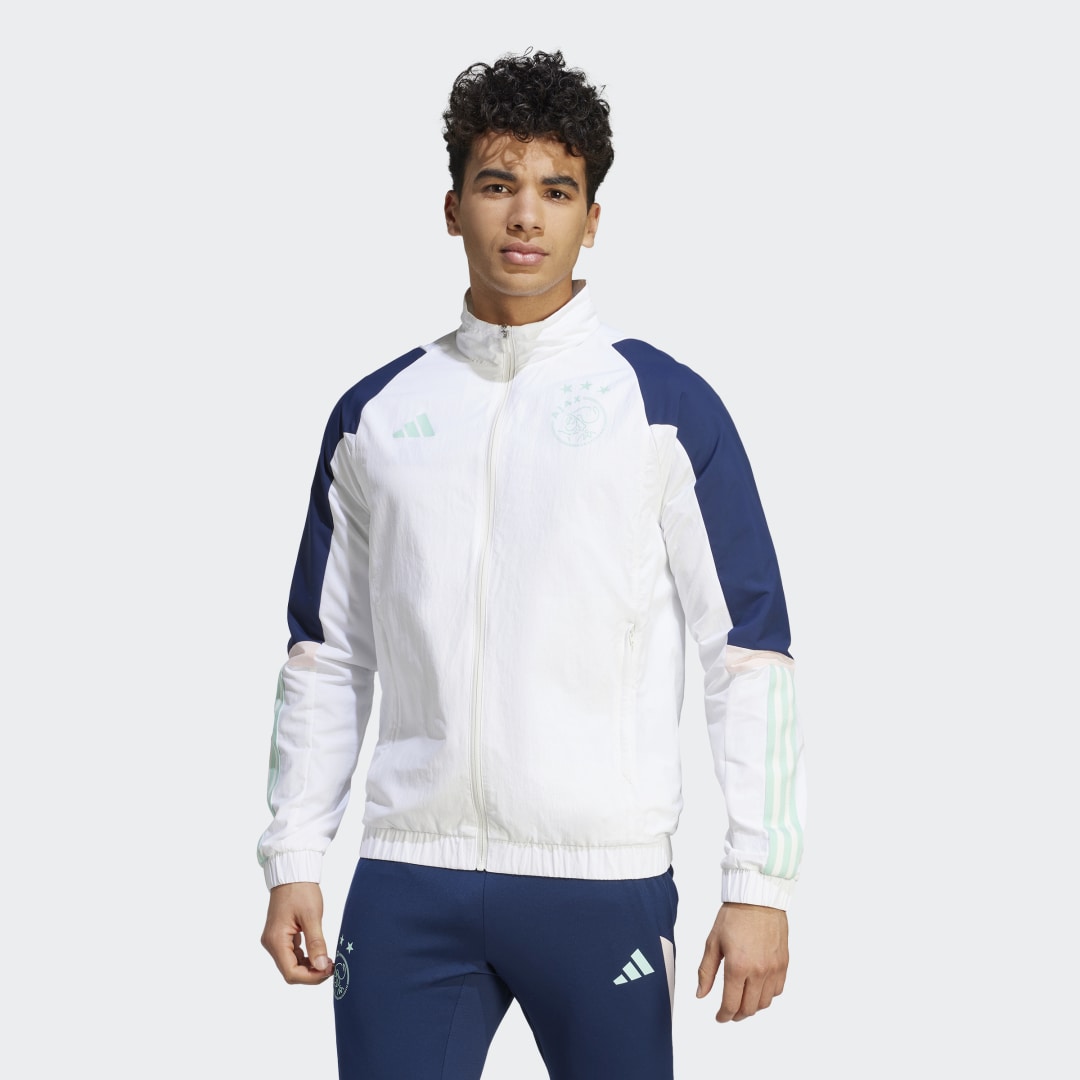 Jakke adidas Originals Ajax Amsterdam Tiro 23 Presentation Track Top Hvid | HZ7767, 0