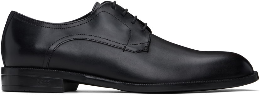 Skjorte BOSS BOSS Leather Derbys Sort | 50541701