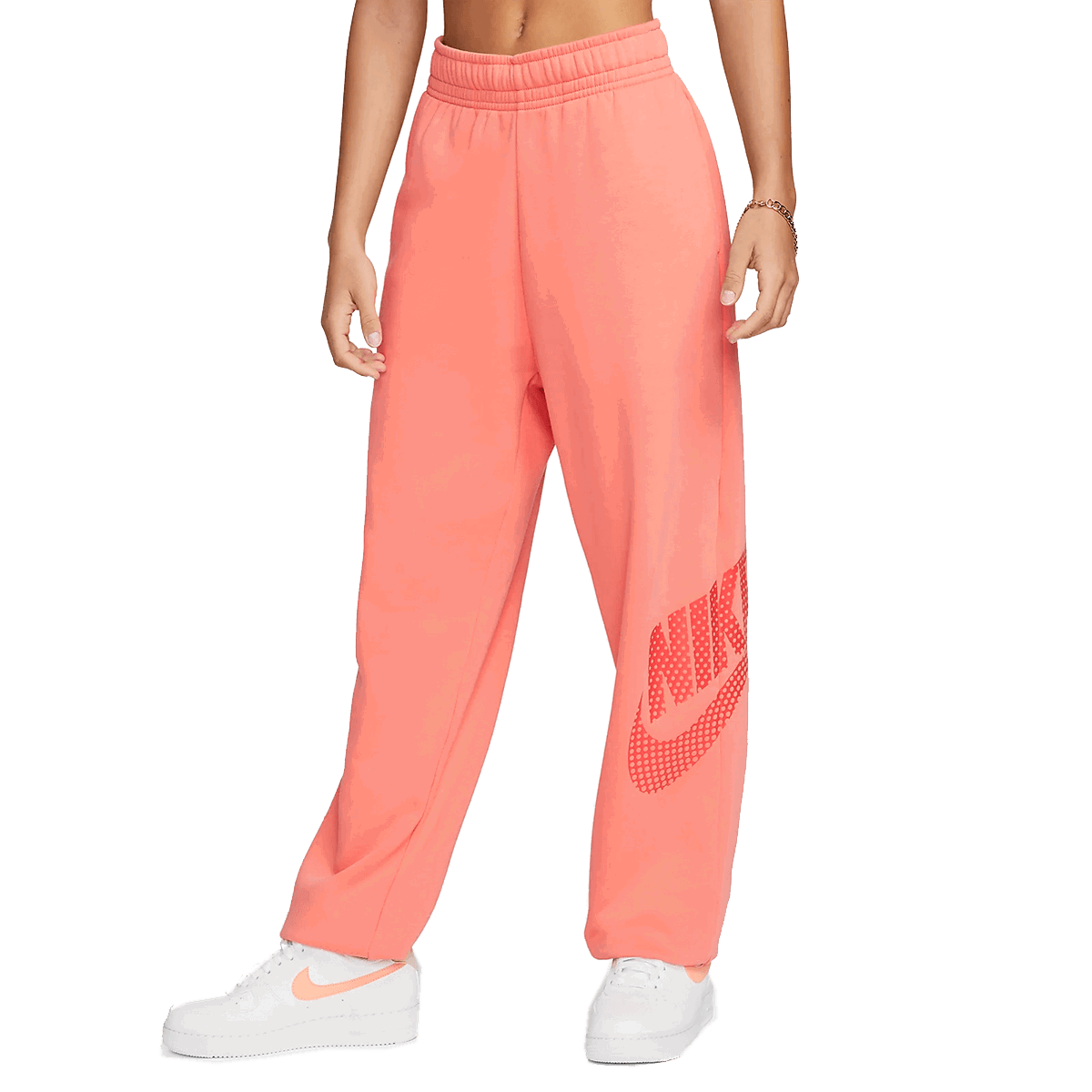 Joggingbukser Nike NSW Oversized Fleece Sweatpants Orange | DZ4603-814, 0